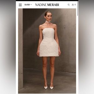 Nadine Merabi MAISY WHITE DRESS